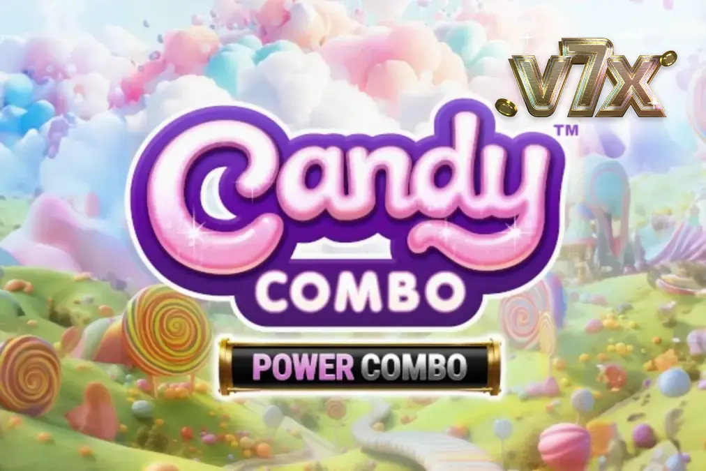 Interface colorida e doce do slot Candy Combo Power Combo King Millions